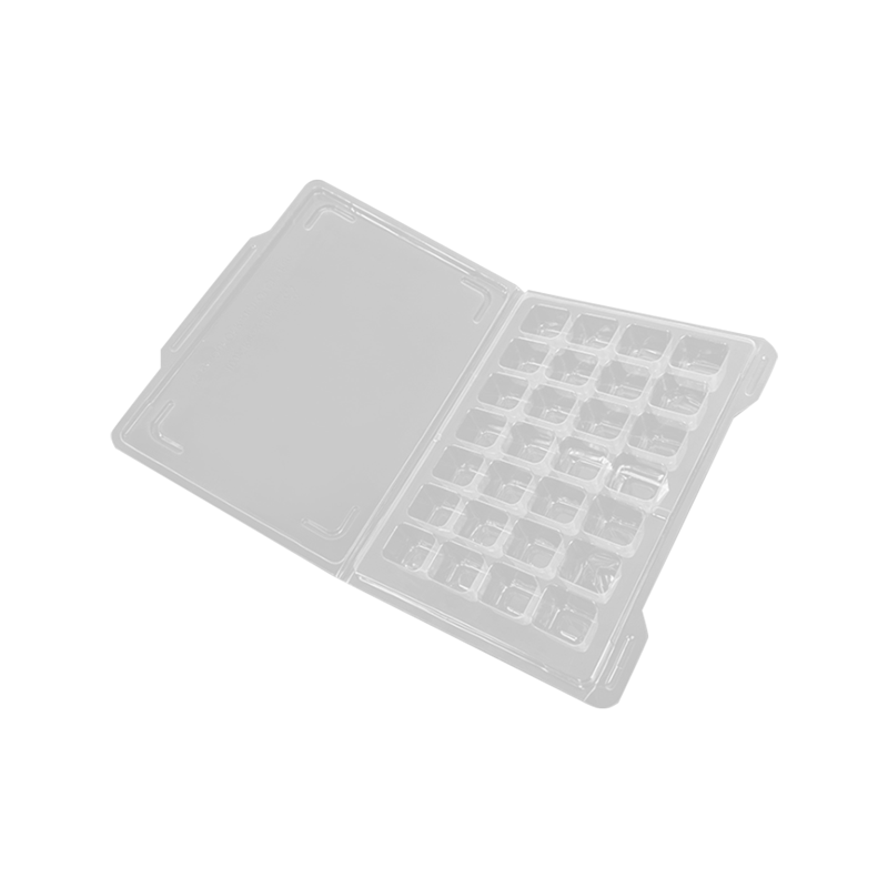 Disposable plastic pill blister packaging box
