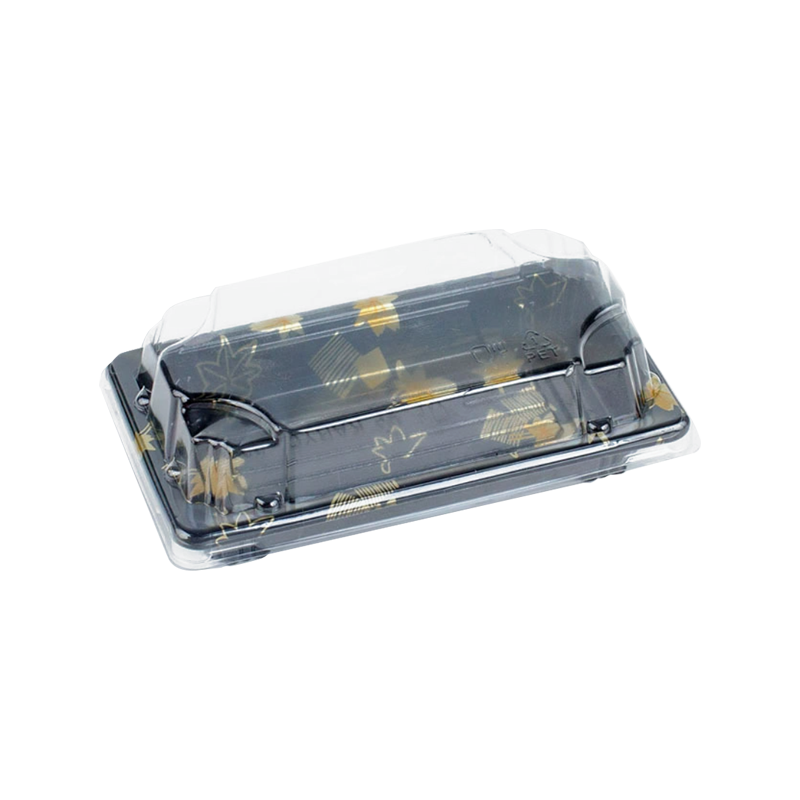 Degradable black plastic party platter