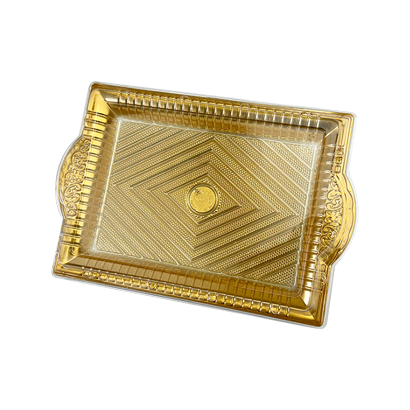 Disposable transparent thick pastry tray