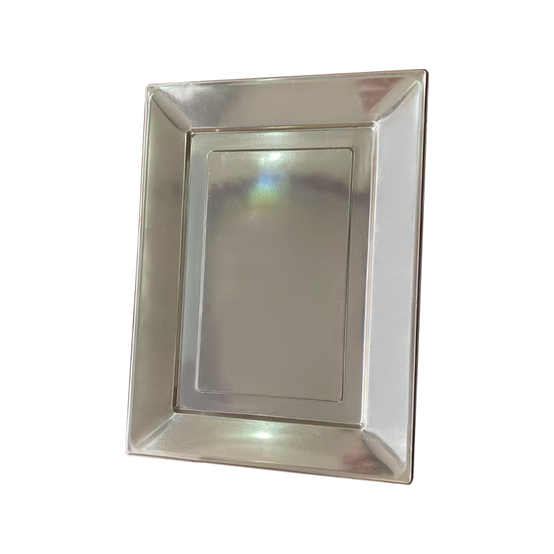 Disposable PS silver food tray