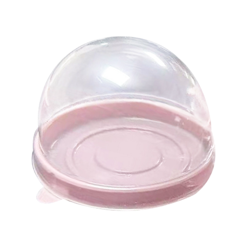 Disposable circular compartment cupcake holder box
