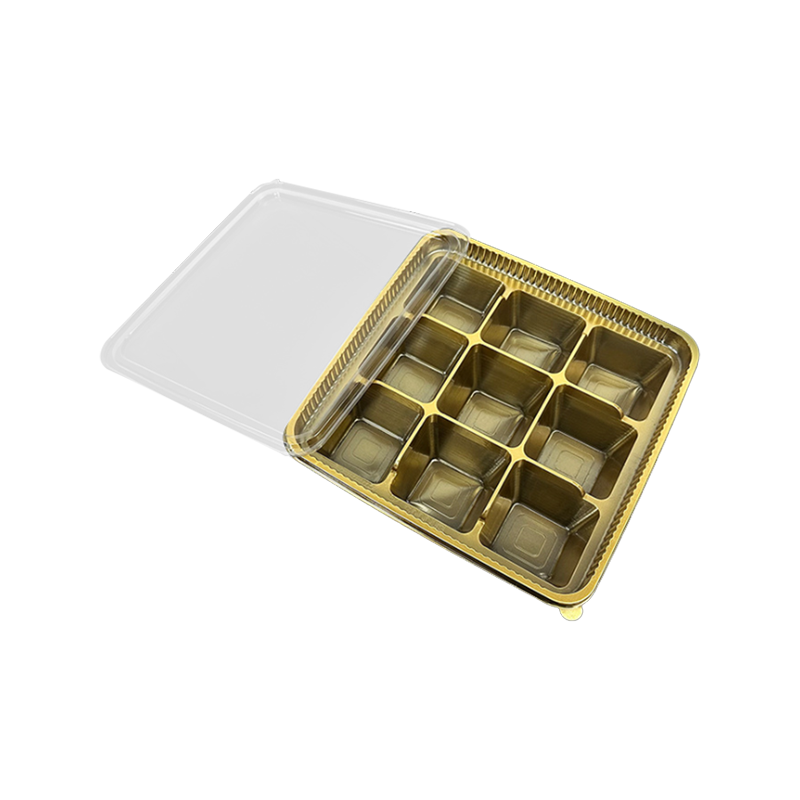 Nine grid PET blister packaging box