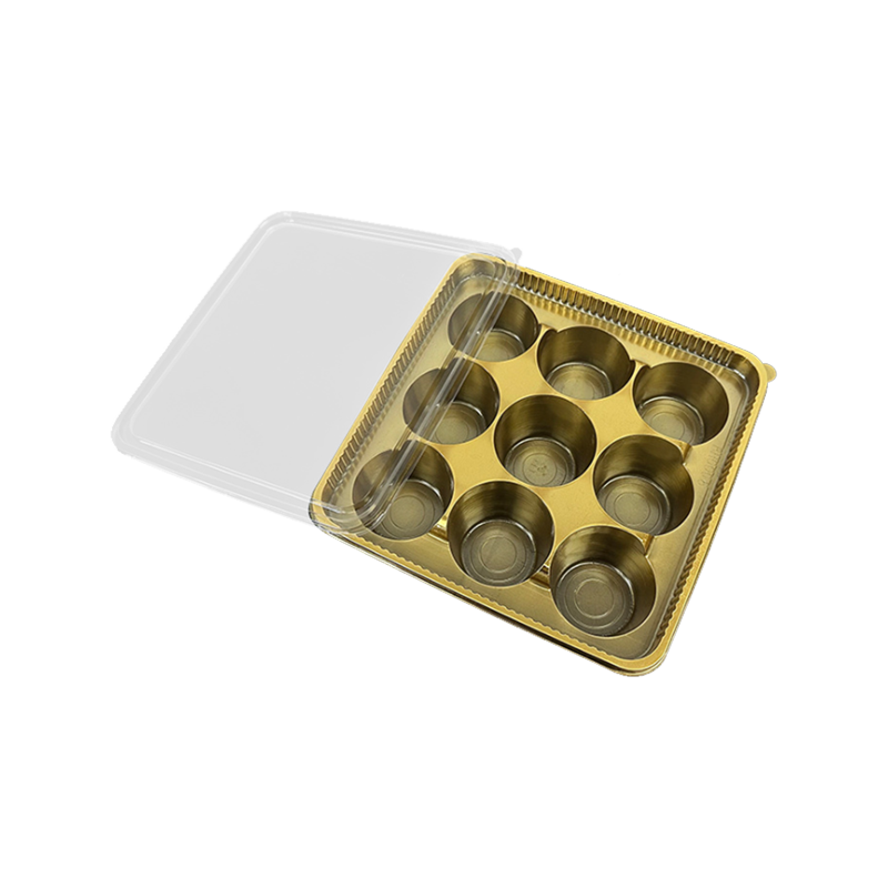 9-cavity circular PET candy packaging box