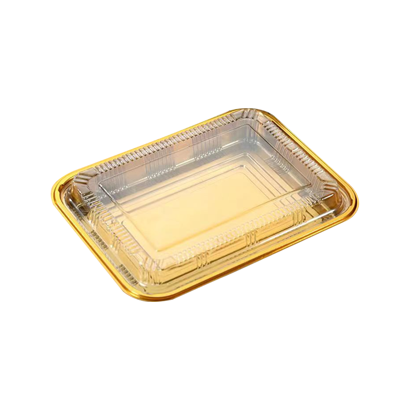 Golden disposable Japanese sushi box