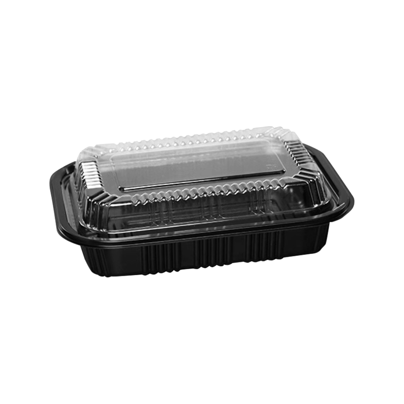 Black covered sushi takeaway box