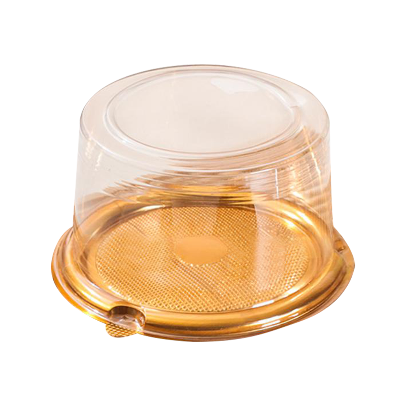 Disposable circular transparent pastry box