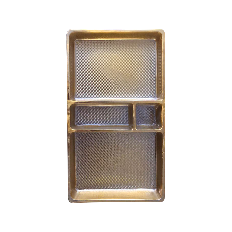 Disposable semi transparent candy packaging tray