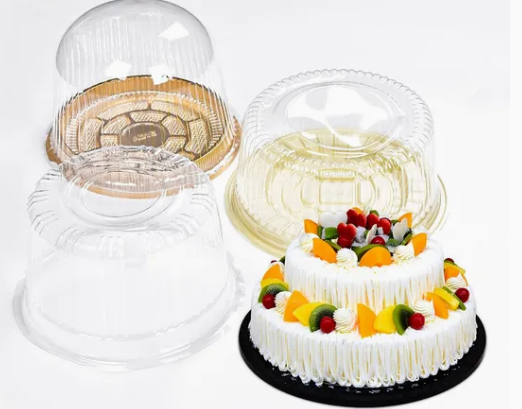 How do Disposable Fruit Cake Packaging Boxes protect the cake from external contaminants such as dust, moisture, or sunlight during shipping and storage?